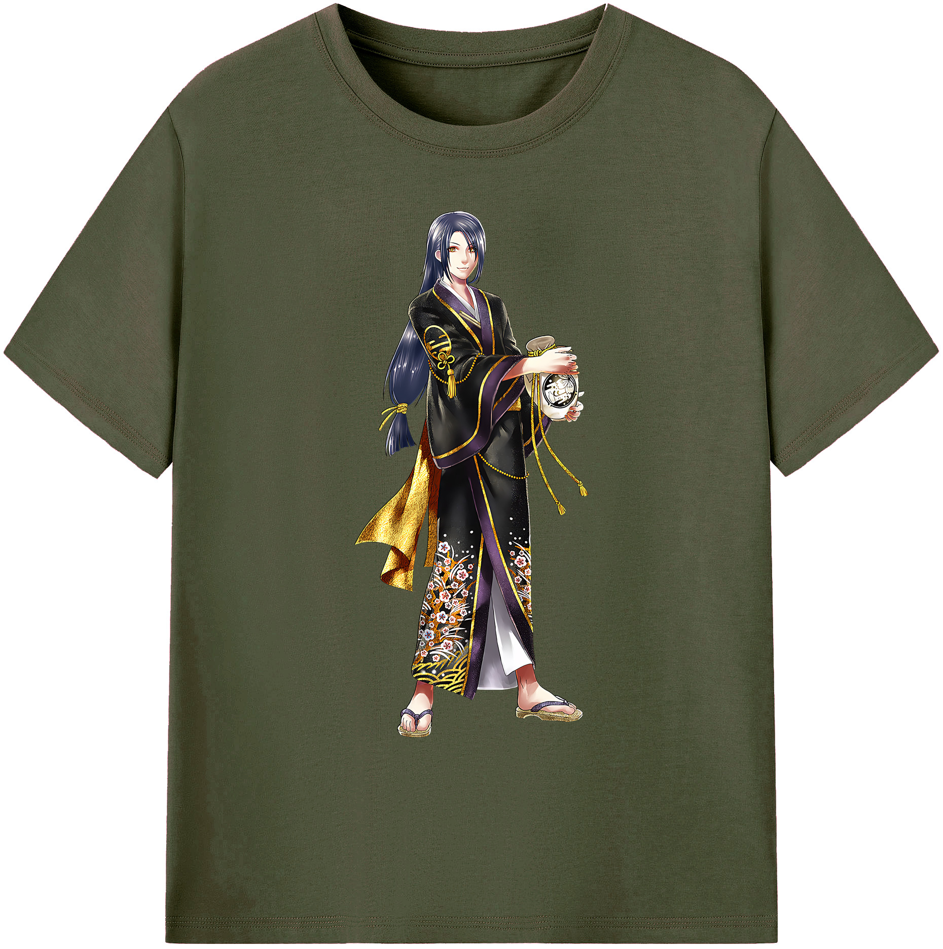 （画像用） 刀剣乱舞 Touken Ranbu 綿100％ メンズ半袖Tシャツ｜肌触りやわらか＆通気性